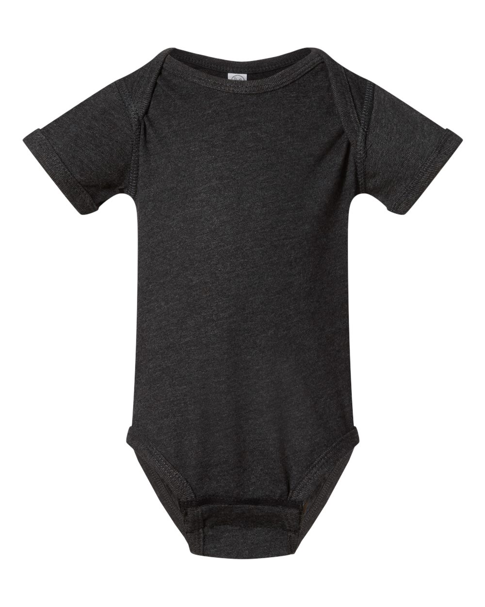 Infant Fine Jersey Bodysuit - Front - B33438511 - Vintage Smoke