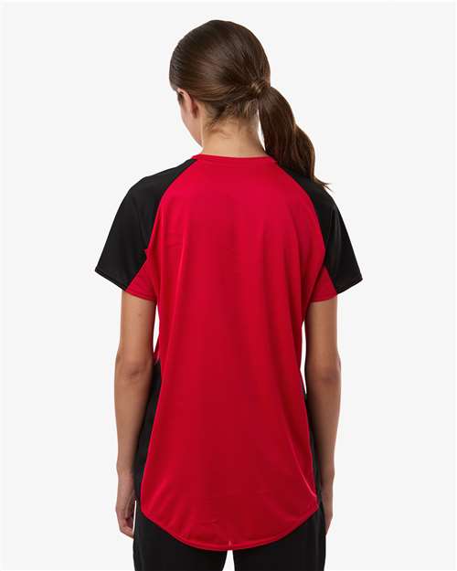 Women's Cutter Jersey - OnModelBack - B97134703 - Red/ Black