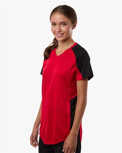 Women's Cutter Jersey - OnModelSide - B97134703 - Red/ Black