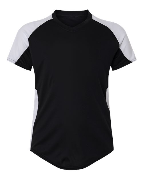 Girls' Cutter Jersey - Front - B97234023 - Black/ White