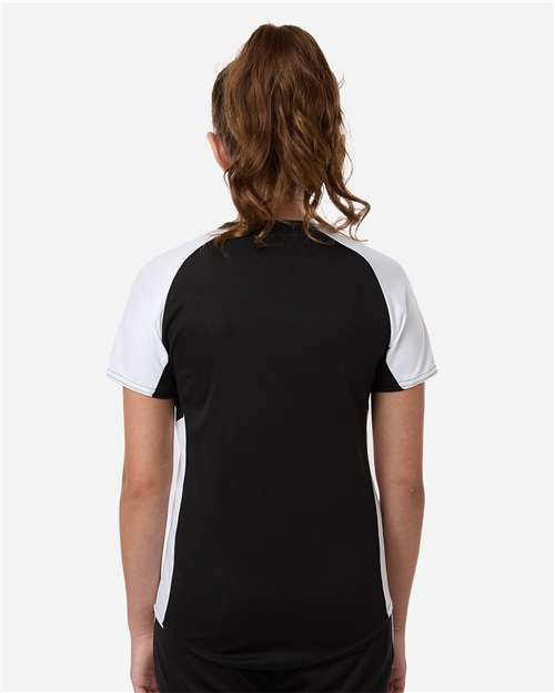Girls' Cutter Jersey - OnModelBack - B97234023 - Black/ White