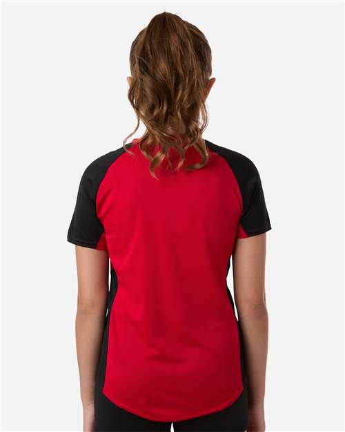 Girls' Cutter Jersey - OnModelBack - B97234043 - Red/ Black