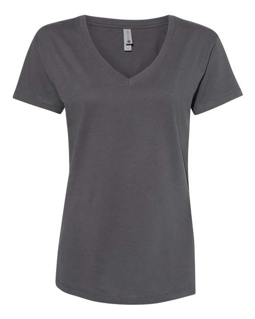 Women’s Cotton V-Neck T-Shirt - Front - B00418093 - Heavy Metal