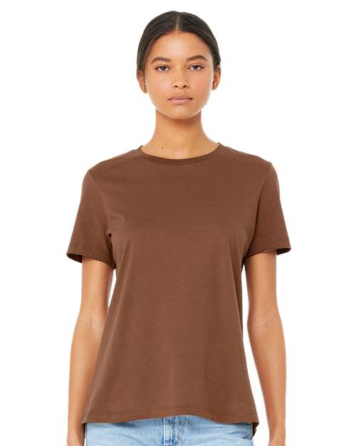 Women’s Relaxed Jersey Tee - OnModelFront - B86906486 - Chestnut