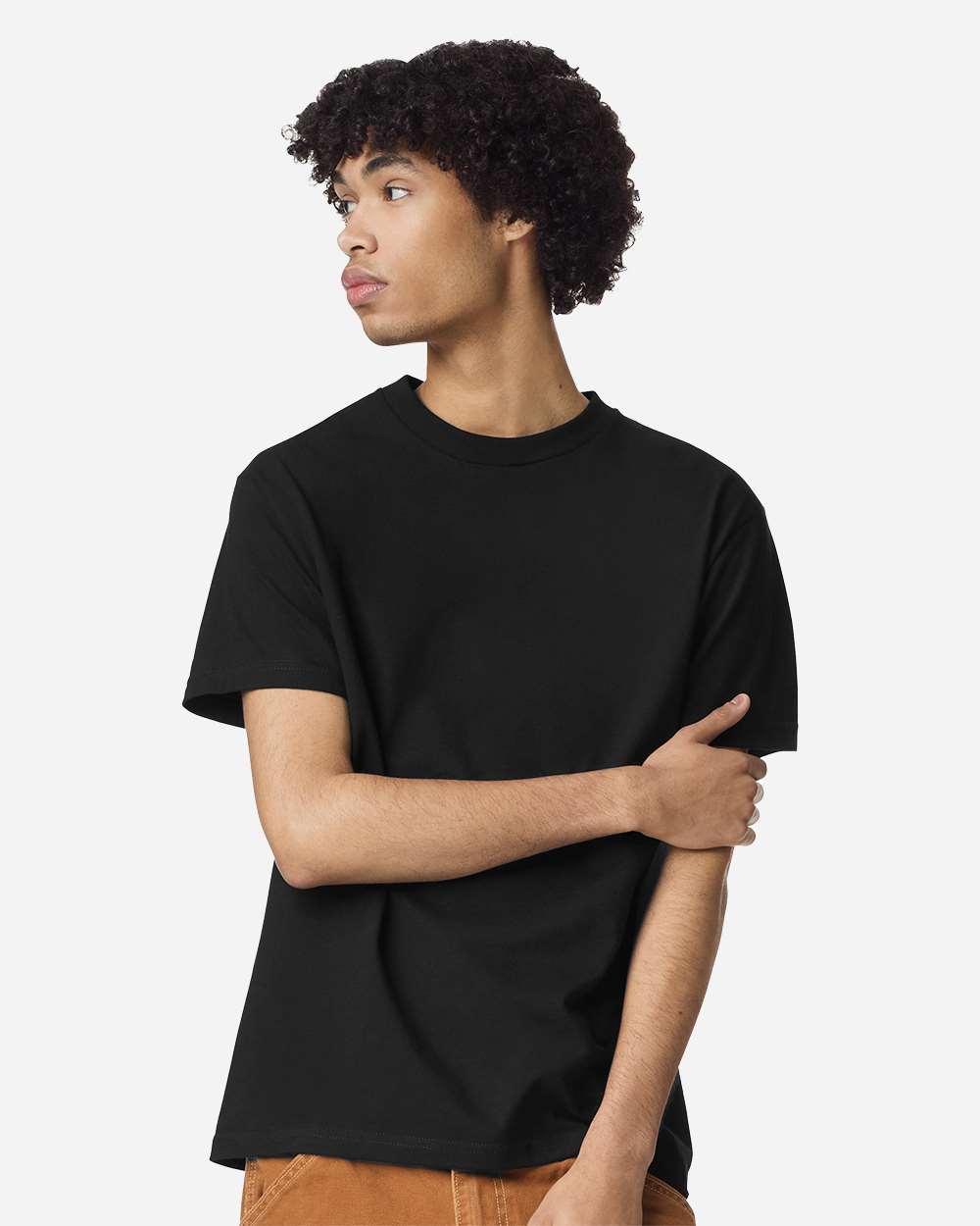 Heavyweight Cotton Tee - OnModelFront - B10027503 - Black