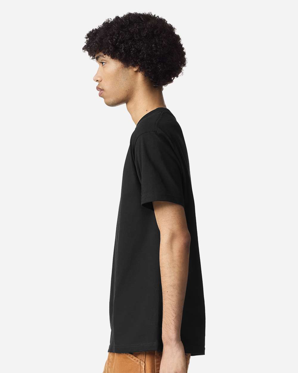 Heavyweight Cotton Tee - OnModelSide - B10027503 - Black