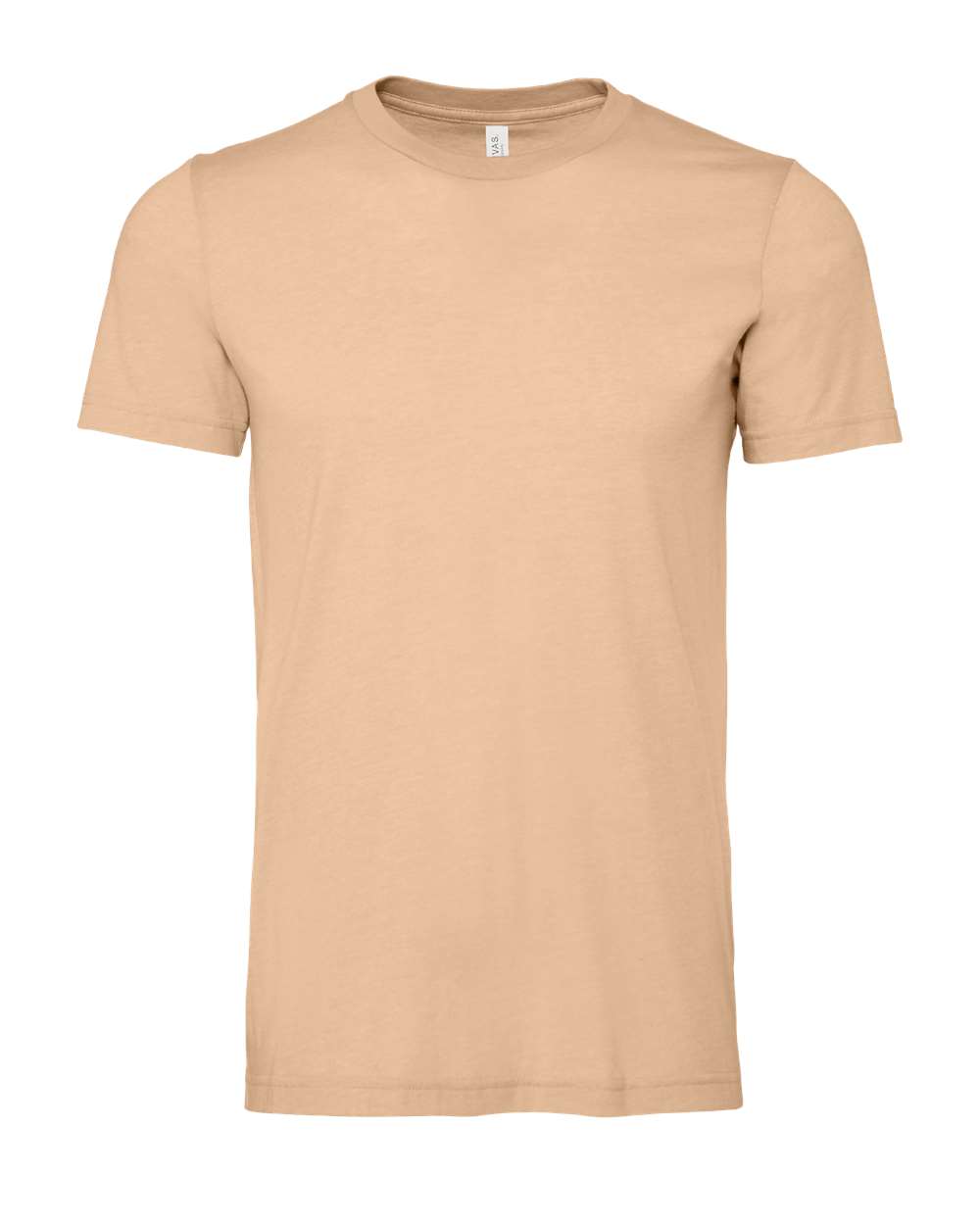 CVC Jersey Tee - Front - B00706032 - Heather Sand Dune