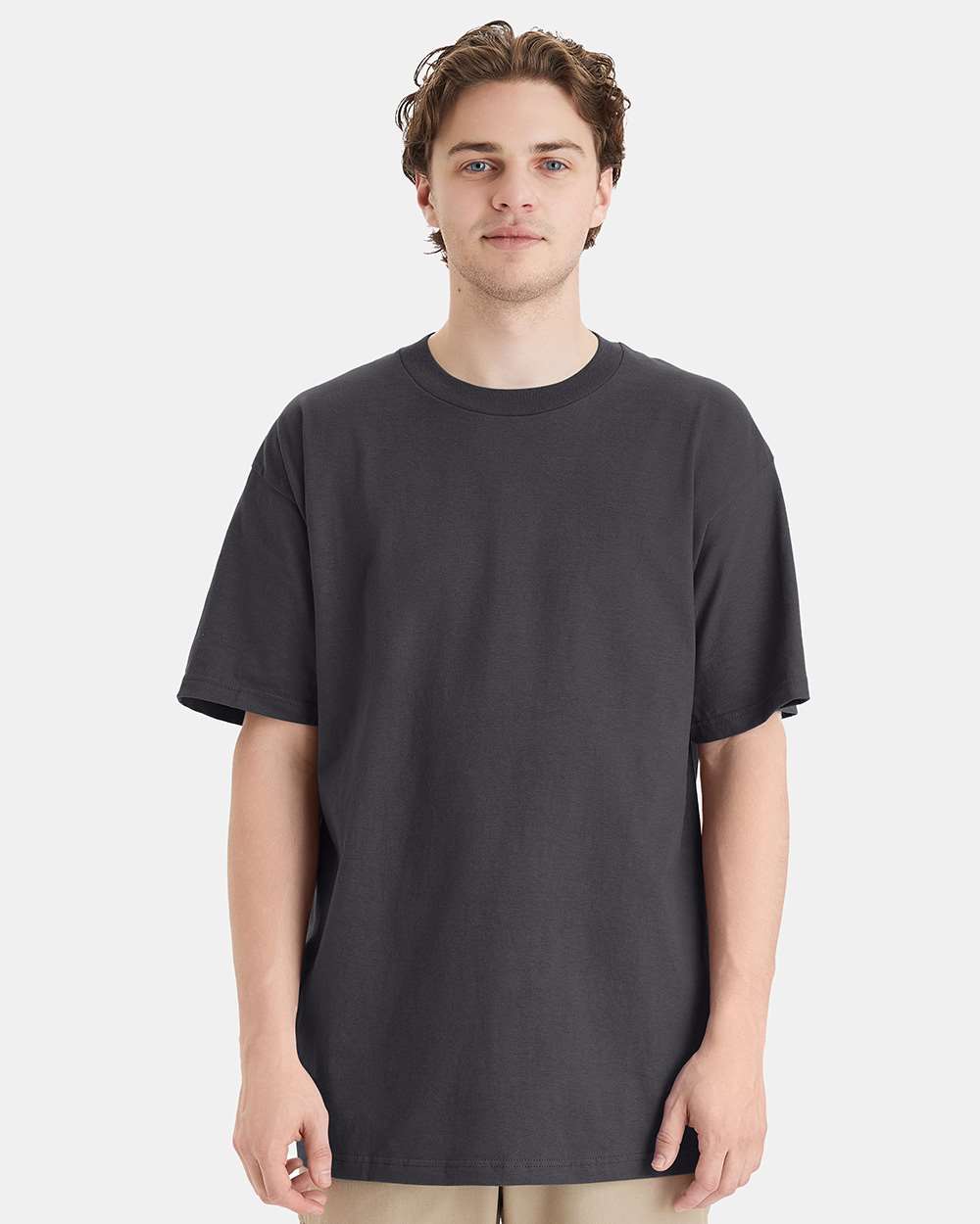 Beefy-T® Tall T-Shirt - OnModelFront - B06600085 - Smoke Grey