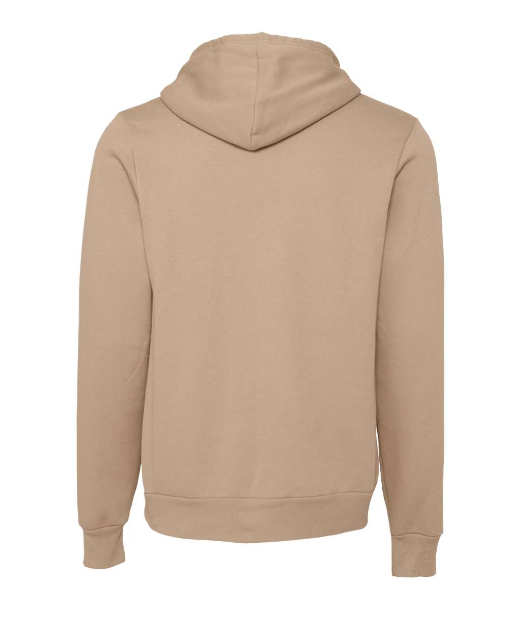 Sponge Fleece Hoodie - Back - B86306182 - Tan