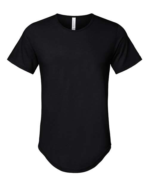 Men's Jersey Curved Hem Tee - Front - B00106507 - Black