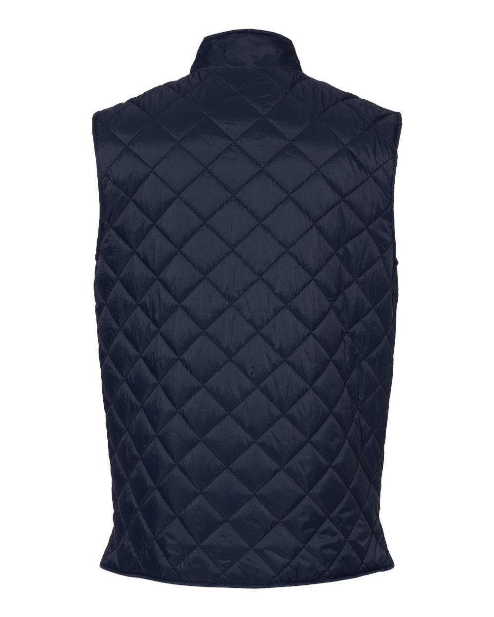 Vintage Diamond Quilted Vest - Back - B09452653 - Navy