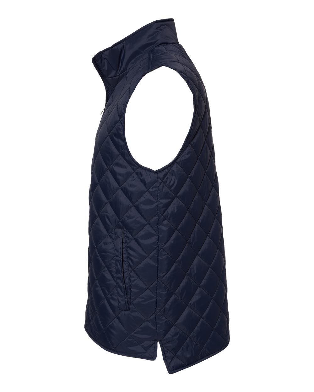 Vintage Diamond Quilted Vest - DirectSide - B09452653 - Navy