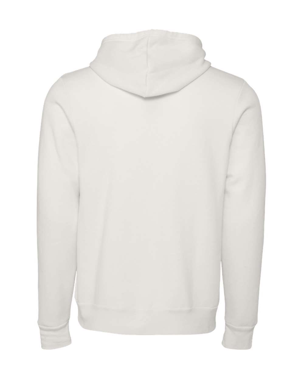Sponge Fleece Hoodie - Back - B86306082 - Vintage White