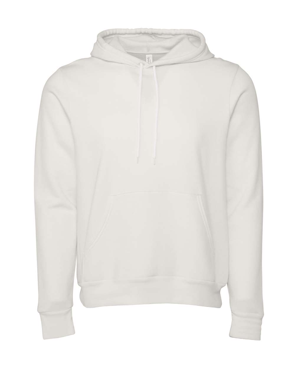 Sponge Fleece Hoodie - Front - B86306082 - Vintage White