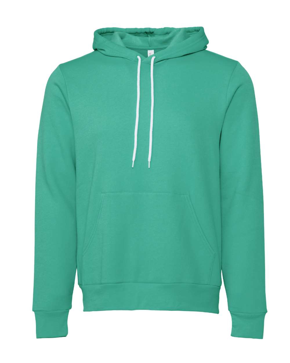 Sponge Fleece Hoodie - Front - B86306792 - Teal