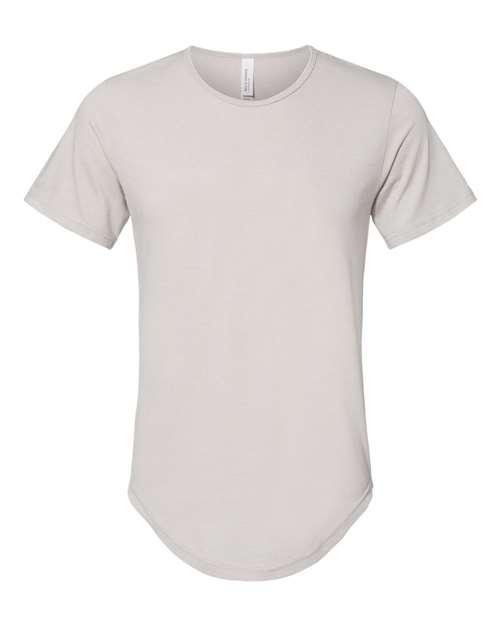 Men's Jersey Curved Hem Tee - Front - B00106094 - Heather Cool Grey