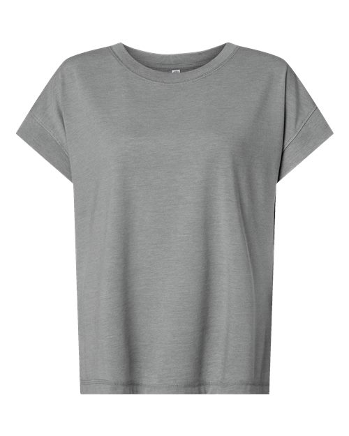 Women's Relaxed Vintage Wash Tee - Front - B03538133 - Washed Grey