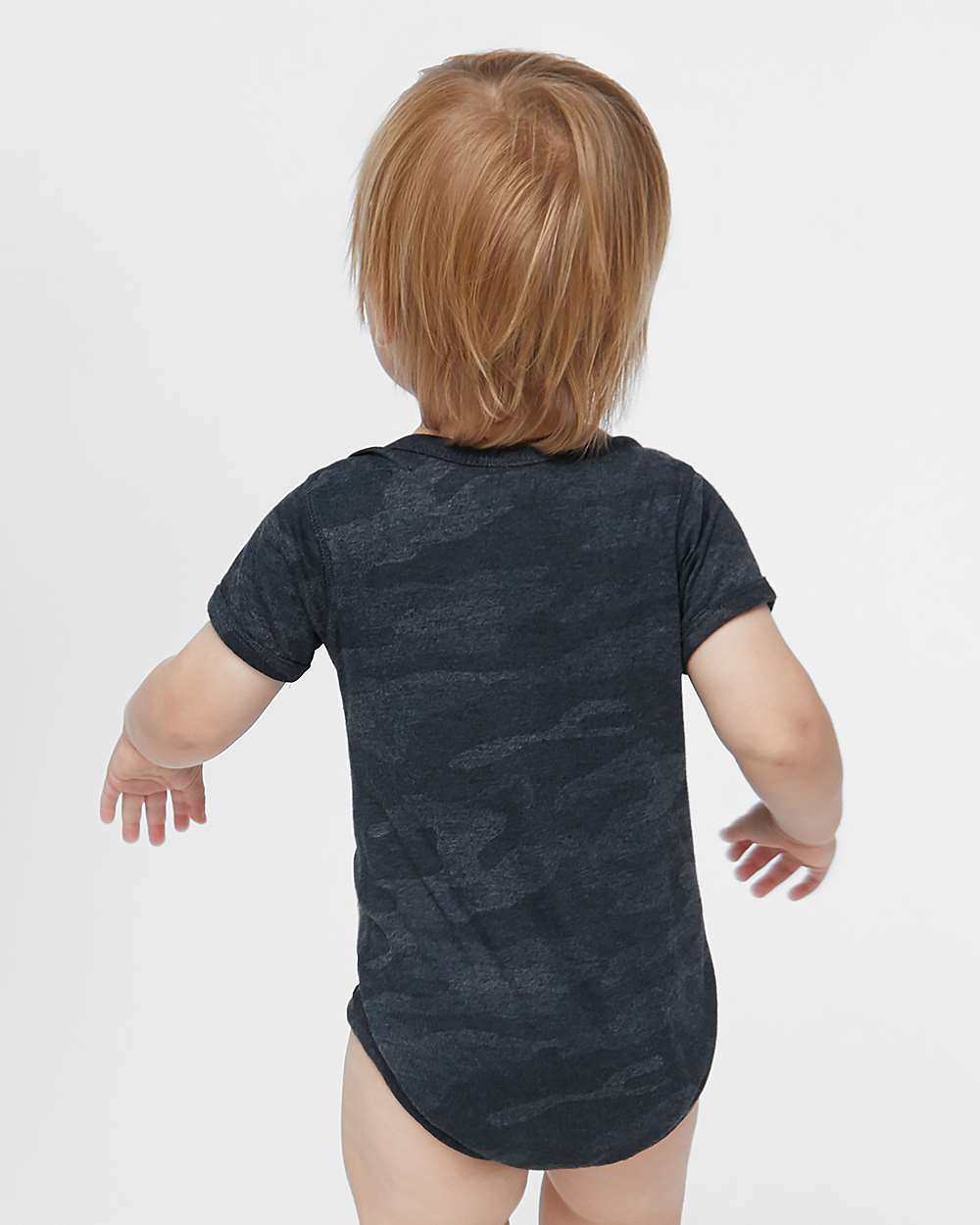 Infant Fine Jersey Bodysuit - OnModelBack - B33438521 - Storm Camo