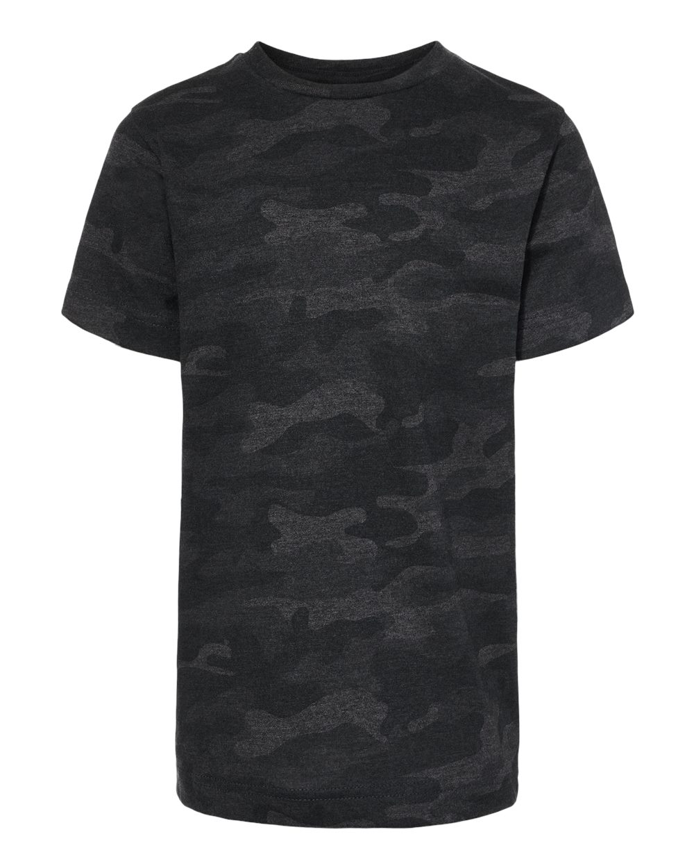 Youth Fine Jersey Tee - Front - B38038522 - Storm Camo