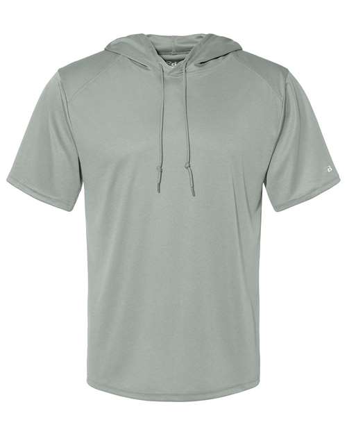 Men's B-Core Hooded T-Shirt - Front - B57085355 - Silver
