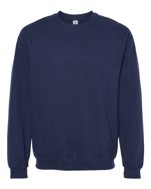 Unisex Softstyle® Midweight Crewneck Sweatshirt - Front - B24060652 - Navy