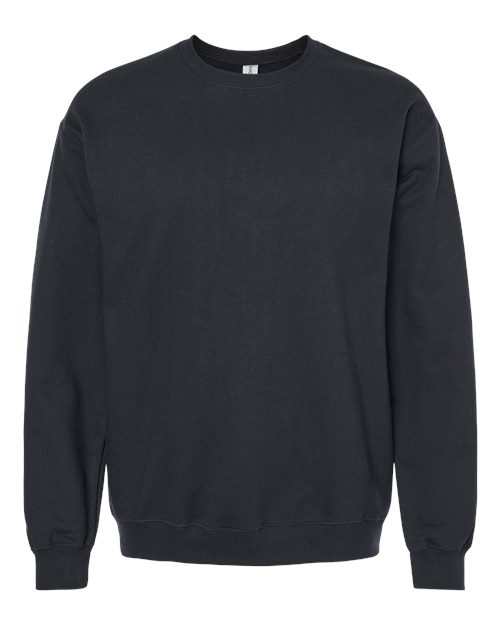 Unisex Softstyle® Midweight Crewneck Sweatshirt - Front - B24060502 - Black