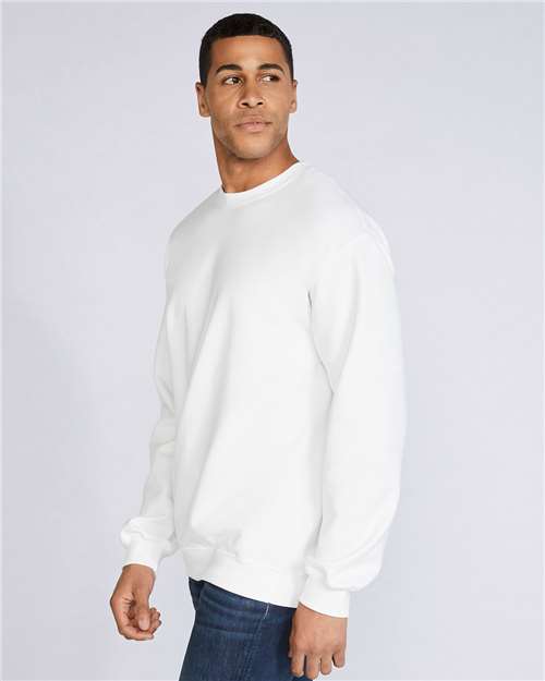 Unisex Softstyle® Midweight Crewneck Sweatshirt - OnModelSide - B24060002 - White