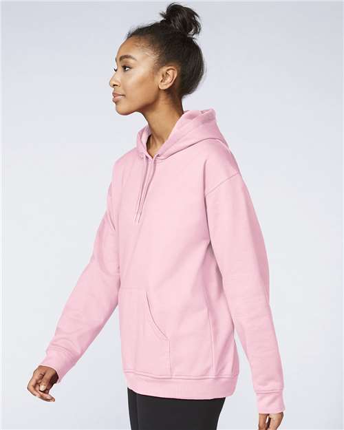 Unisex Softstyle® Midweight Hooded Sweatshirt - OnModelSide - B24160302 - Light Pink