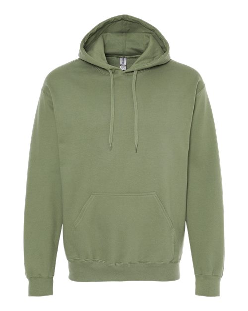 Unisex Softstyle® Midweight Hooded Sweatshirt - Front - B24160062 - Military Green