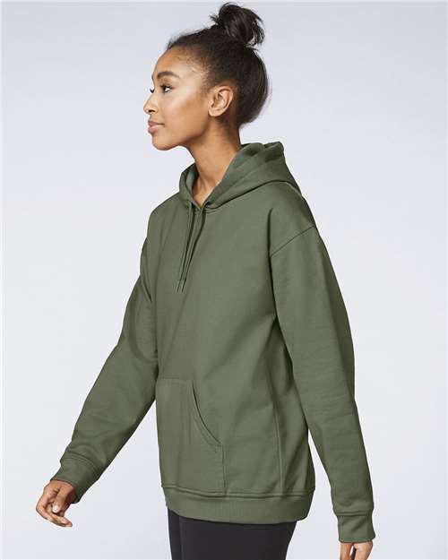 Unisex Softstyle® Midweight Hooded Sweatshirt - OnModelSide - B24160062 - Military Green