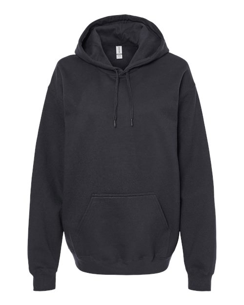 Unisex Softstyle® Midweight Hooded Sweatshirt - Front - B24160502 - Black