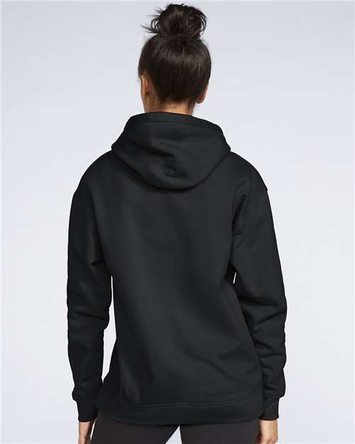 Unisex Softstyle® Midweight Hooded Sweatshirt - OnModelBack - B24160502 - Black