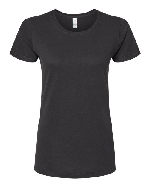 Women's Gold Soft Touch T-Shirt - Front - B01642502 - Black