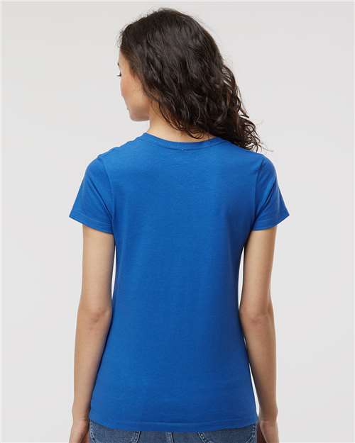 Women's Gold Soft Touch T-Shirt - OnModelBack - B01642752 - Royal