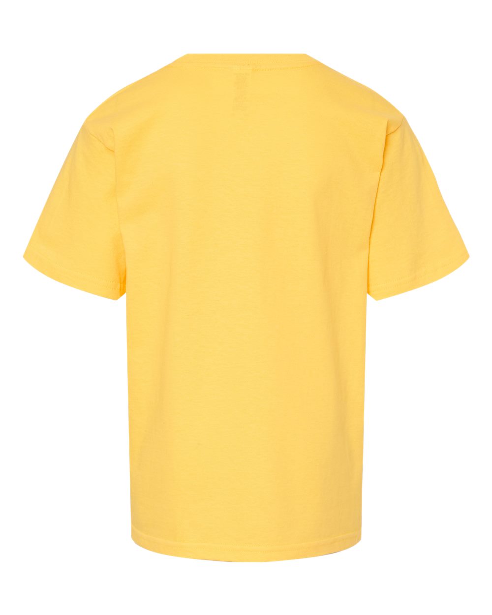 Youth Gold Soft Touch T-Shirt - Back - B01842402 - Yellow