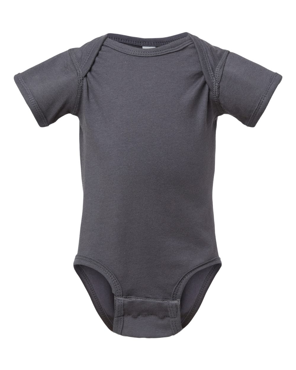 Infant Fine Jersey Bodysuit - Front - B33438921 - Slate