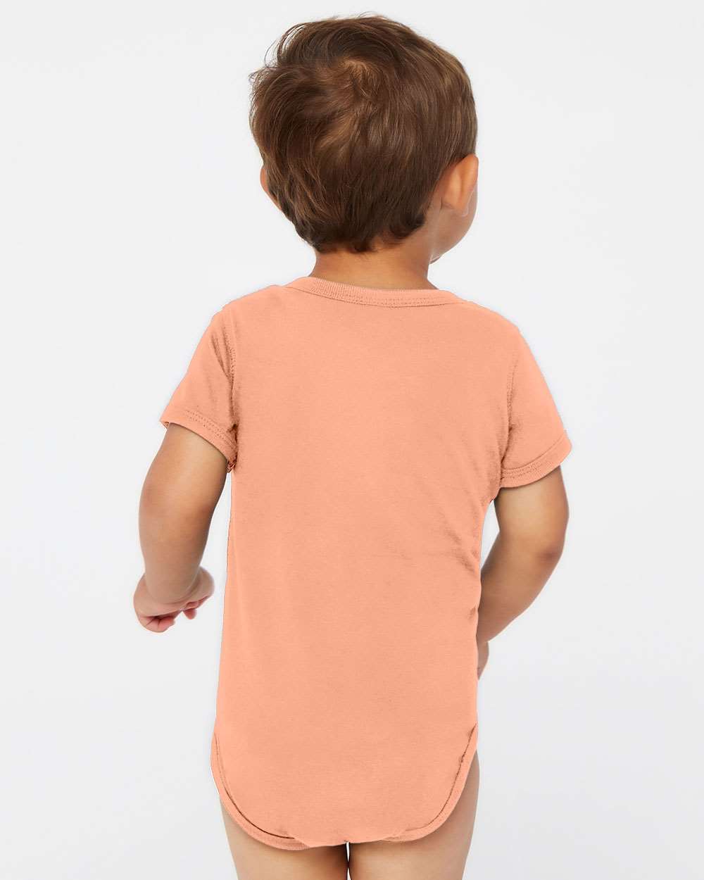 Infant Fine Jersey Bodysuit - OnModelBack - B33438081 - Sunset