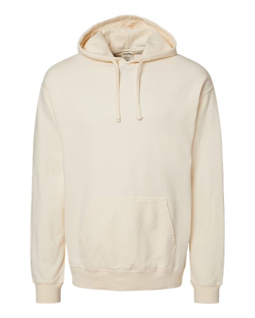 Unisex Garment-Dyed Hooded Sweatshirt - Front - B35800763 - Parchment
