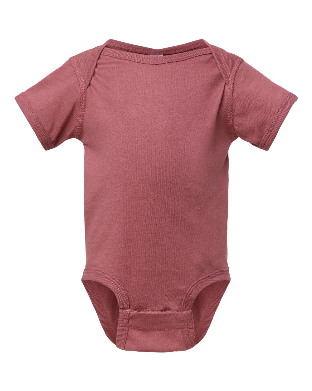 Infant Fine Jersey Bodysuit - Front - B33438871 - Rouge
