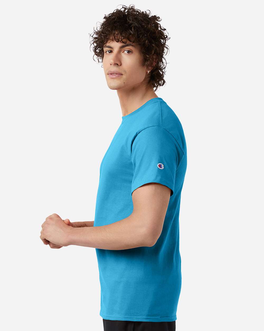 T-Shirt - OnModelSide - B00784263 - Blue Lagoon