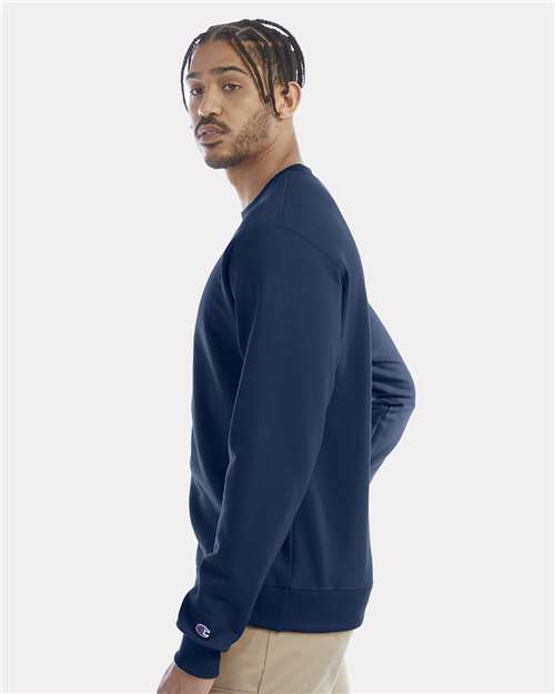Unisex Powerblend® Crewneck Sweatshirt - OnModelSide - B21284673 - Late Night Blue