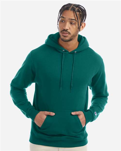 Unisex Powerblend® Hooded Sweatshirt - OnModelFront - B22884238 - Emerald Green