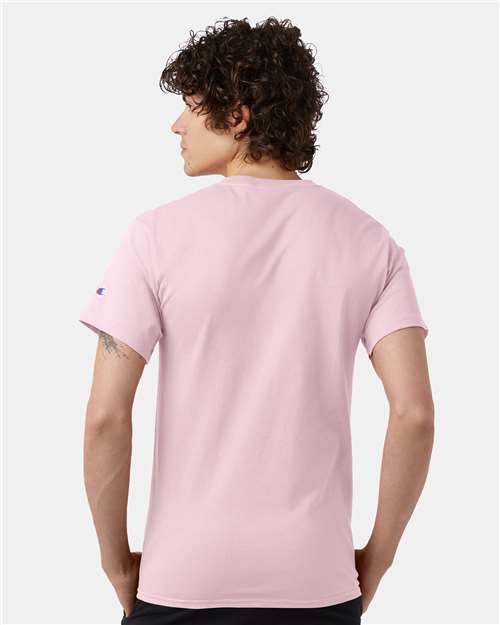 Unisex Classic T-Shirt - OnModelBack - B00784323 - Pink Candy