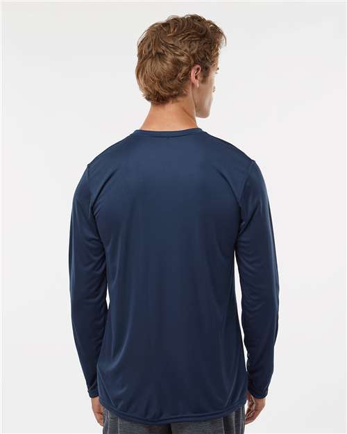 Men's Momentum Long Sleeve T-Shirt - OnModelBack - B11664653 - Navy