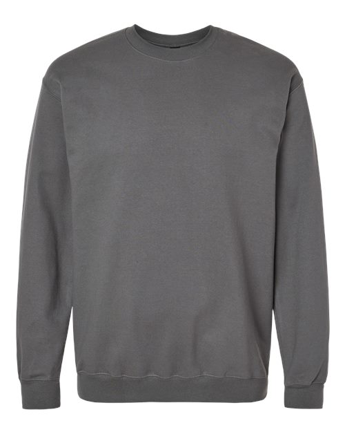 Unisex Softstyle® Midweight Crewneck Sweatshirt - Front - B24060562 - Charcoal