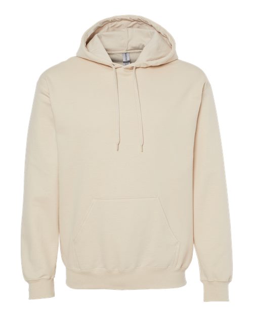 Unisex Softstyle® Midweight Hooded Sweatshirt - Front - B24160242 - Sand