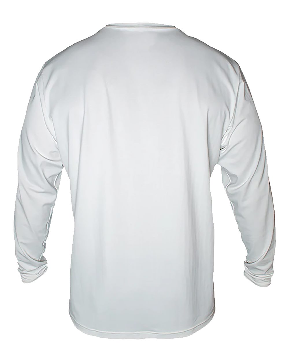 Men's Low Pro Tech Long Sleeve T-Shirt - Back - B00033003 - White Heathered