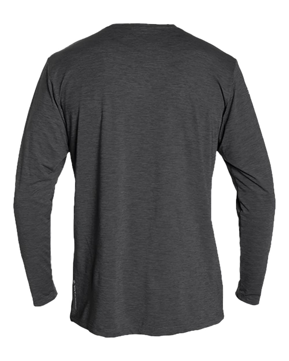 Men's Low Pro Tech Long Sleeve T-Shirt - Back - B00033583 - Charcoal Heathered