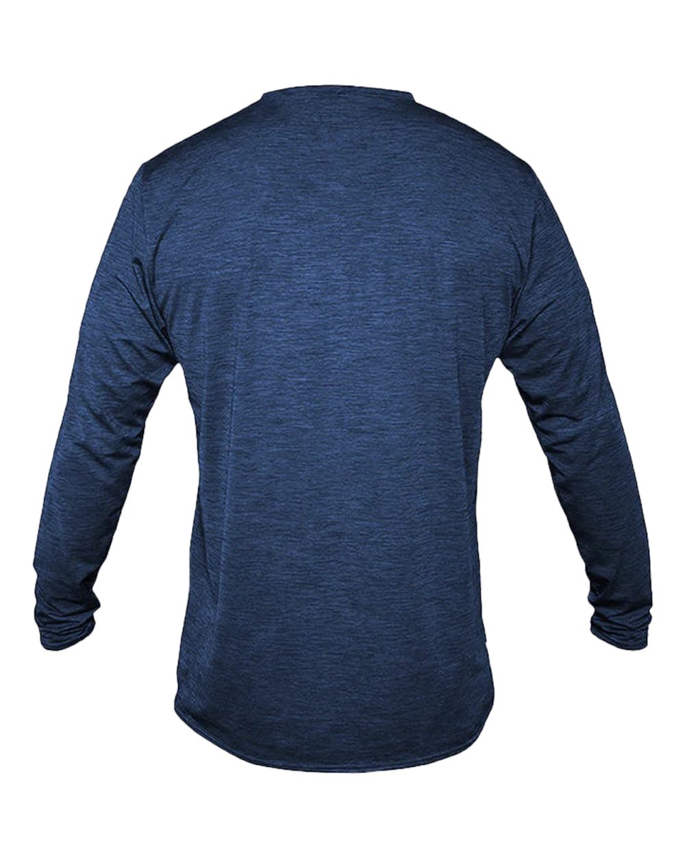 Men's Low Pro Tech Long Sleeve T-Shirt - Back - B00033653 - Navy Heathered