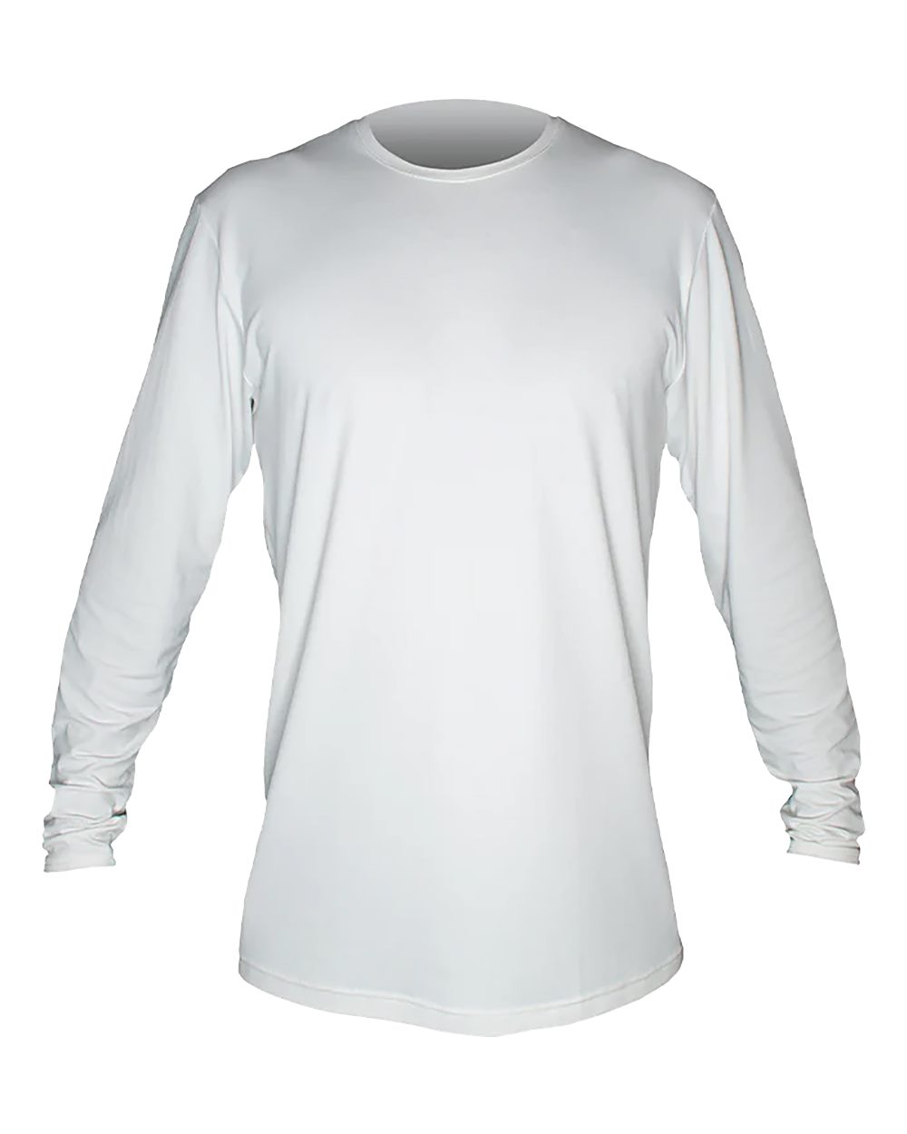 Men's Low Pro Tech Long Sleeve T-Shirt - Front - B00033003 - White Heathered